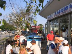 Tables outside