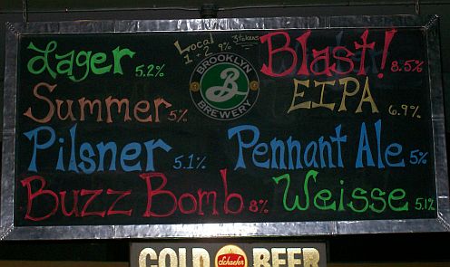 beer menu