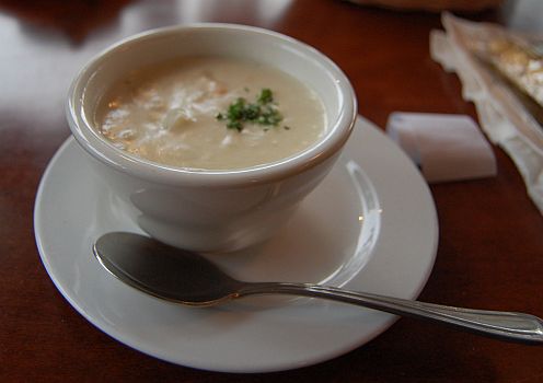 a cup of soup