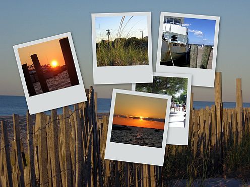 beach photo collage