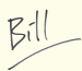 Author's signature, Bill