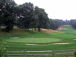 beautiful rolling hills on a golf course