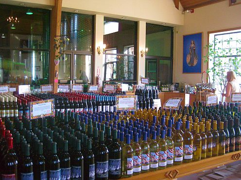 A large selection of wines