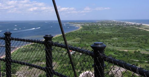 Looking east from the top of the lighthouse