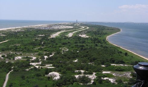 Looking west from the top of the lighthouse