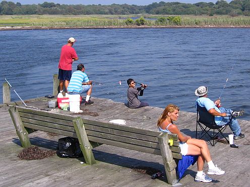 people fishing