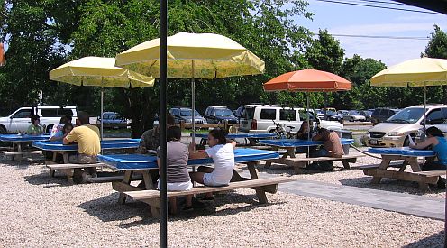 picnic tables