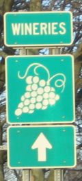Sign for the wineries