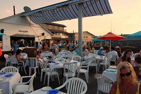 outdoor dining area