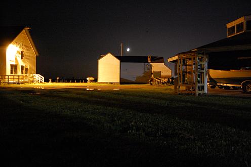 moonset over maritime museum