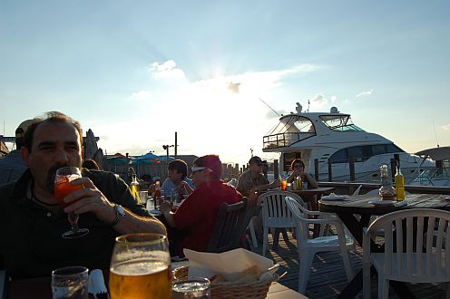 man drinking beer