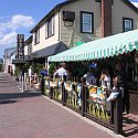 A sidewalk restaurant