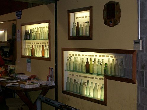 antique beer bottles