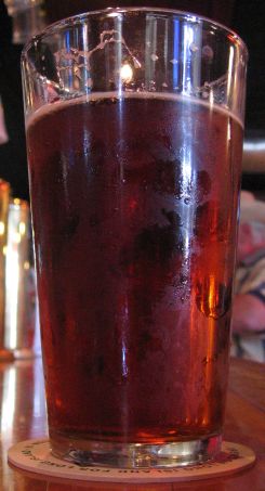 A pint of Boy Red at BrickHouse Brewery