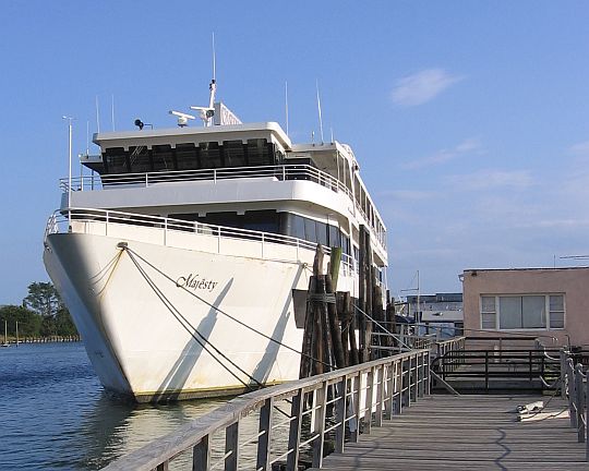 A 200 foot luxury vessel.