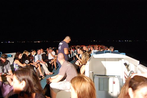 Ferry at night