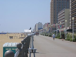Boardwalk and hotels