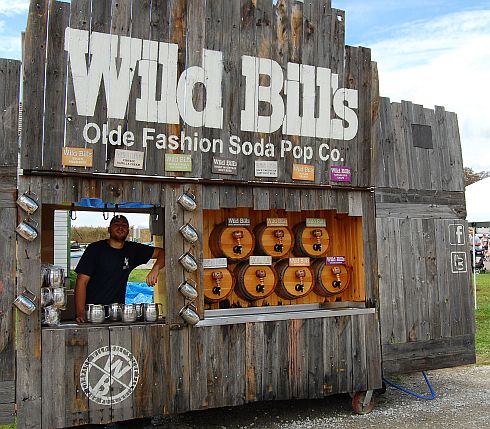 a soda stand selling old fashoned soda