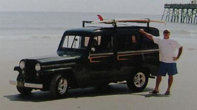 Me & my ’54 Willys panel wagon in Florida.