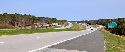 Sunrise Highway & Pine Barrens near Manorville